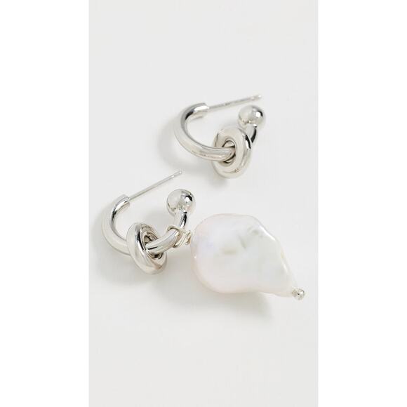 Justine Clenquet Laurie Earrings Palladium - One Size - Picture 5 of 5